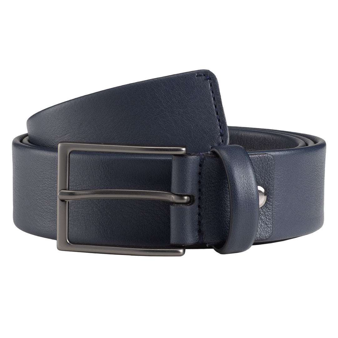 Nuvola leather belt man in Made in Italy leather with ardiglione buckle 3.5mm width elegant