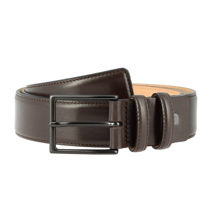 Cloud Leather Men's Soft Leather Belt Made in Italy Elegant H 34mm with Metal Buckle
