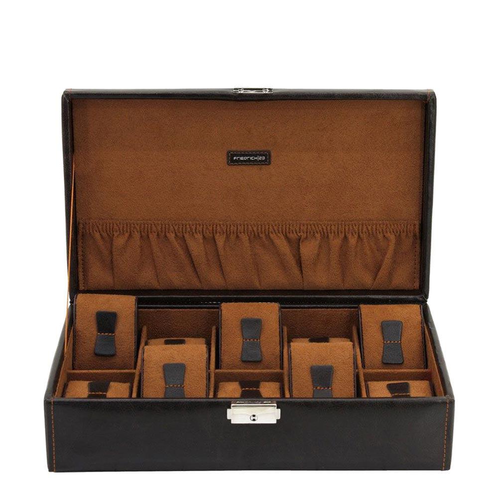 Cofanetto porta orologi Friedrich23 10 posti Testa di moro 20068-3 - Capodagli 1937