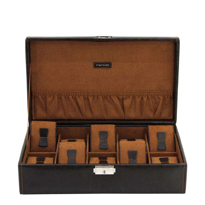 Cofanetto porta orologi Friedrich23 10 posti Testa di moro 20068-3 - Capodagli 1937