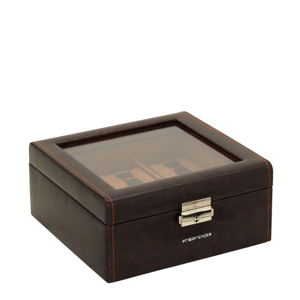 Κουτί ρολογιού Friedrich23 με 6 ορατές θέσεις Testa di moro 20085-3 - Capodagli 1937