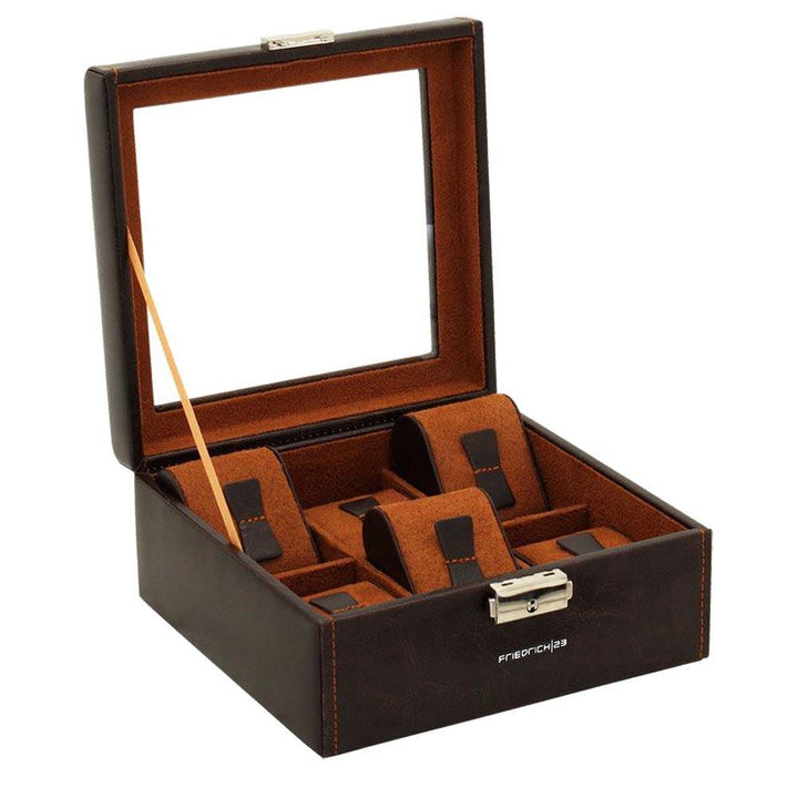 Κουτί ρολογιού Friedrich23 με 6 ορατές θέσεις Testa di moro 20085-3 - Capodagli 1937