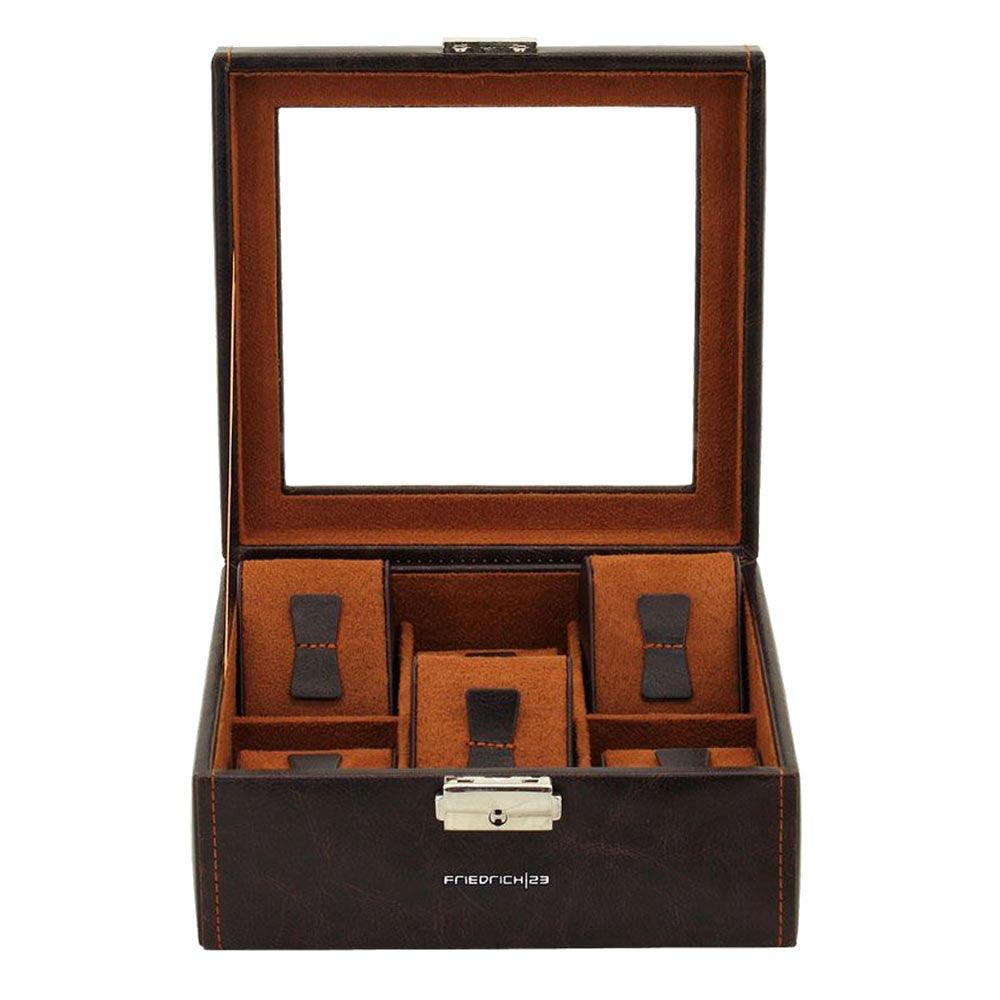 Κουτί ρολογιού Friedrich23 με 6 ορατές θέσεις Testa di moro 20085-3 - Capodagli 1937