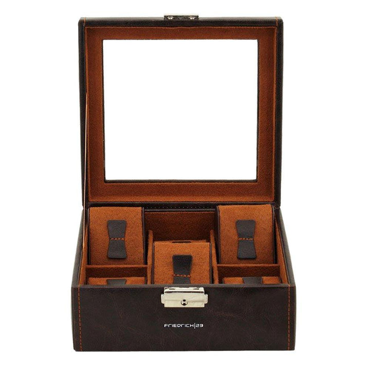 Κουτί ρολογιού Friedrich23 με 6 ορατές θέσεις Testa di moro 20085-3 - Capodagli 1937