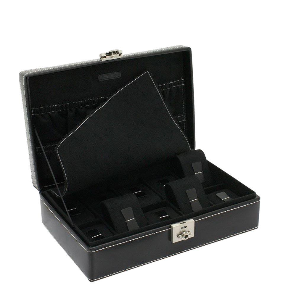 Friedrich23 οργανωμένο κουτί ρολογιών με 10 θέσεις Μαύρο 26120-2 - Capodagli 1937