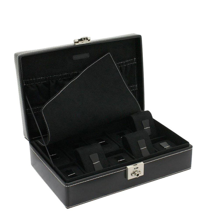 Friedrich23 οργανωμένο κουτί ρολογιών με 10 θέσεις Μαύρο 26120-2 - Capodagli 1937