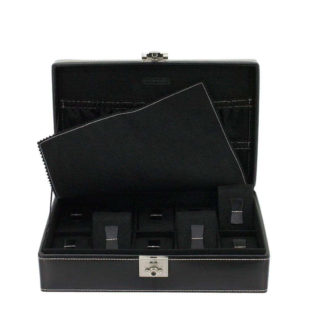 Friedrich23 οργανωμένο κουτί ρολογιών με 10 θέσεις Μαύρο 26120-2 - Capodagli 1937