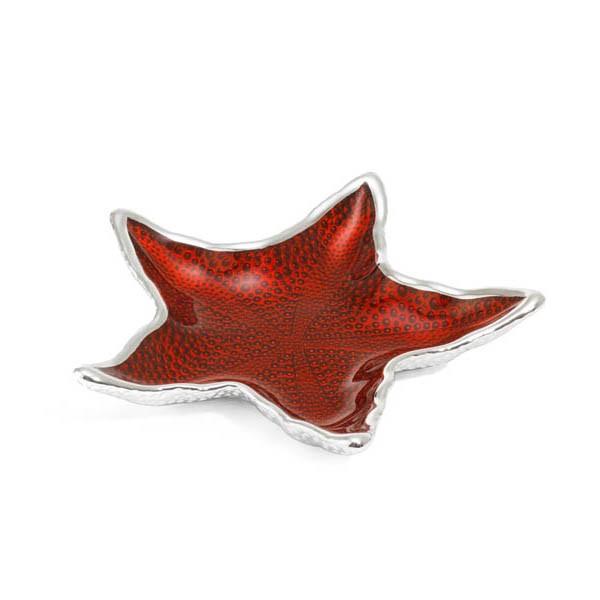 Dogale Venezia ciotola stella marina rosso corallo Capri d 18cm h 3cm 51.36.8149 - Gioielleria Capodagli