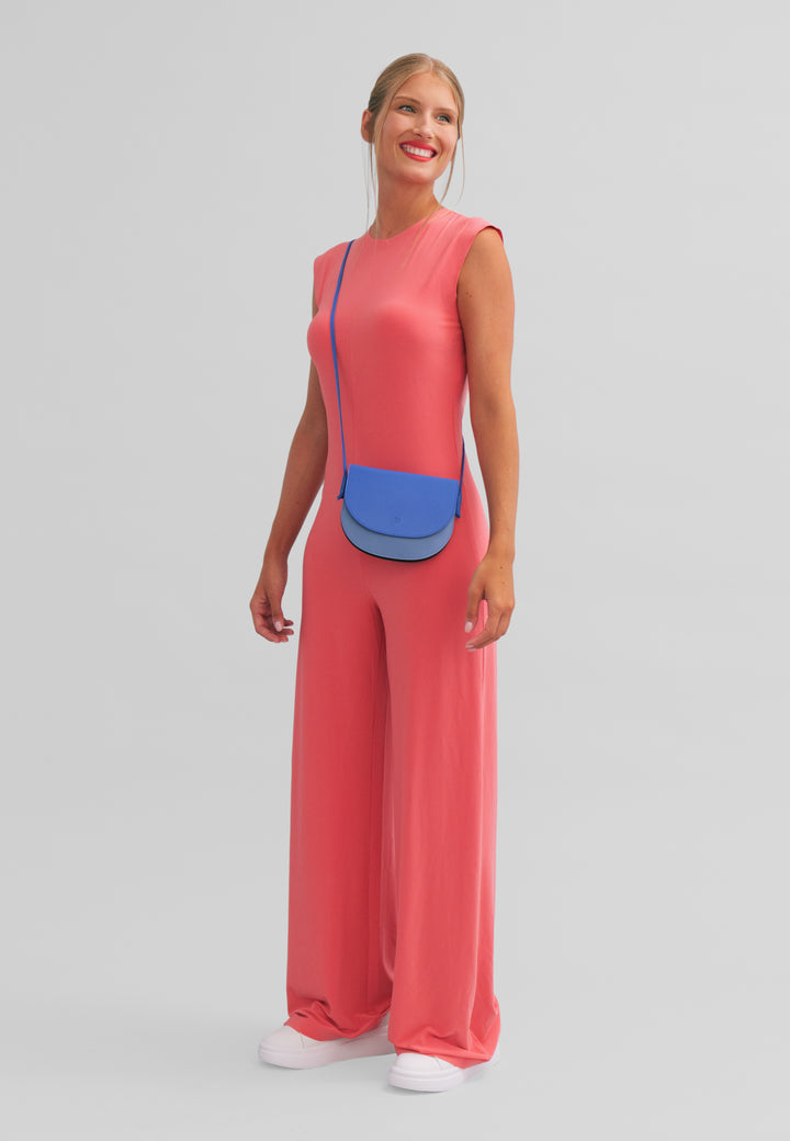DUDU Women's Small Leather Shoulder Bag, Small Design Bag with Button Closure, Adjustable Shoulder Strap