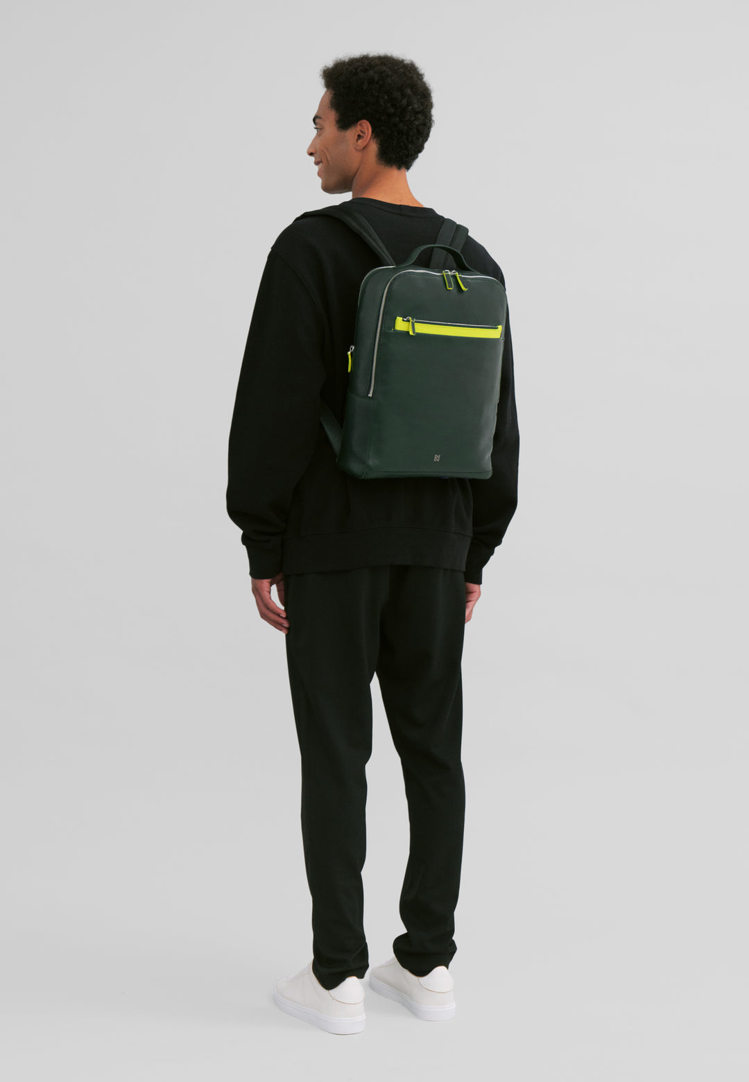 DuDu 高达16"的男用真皮PC背包,大容量时尚旅行工作背包,带手提箱