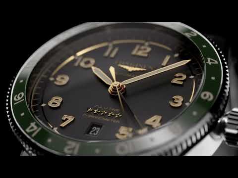 Relógio Longines Spirit Zulu Time 42mm cinza antracite automático aço L3.812.4.63.6
