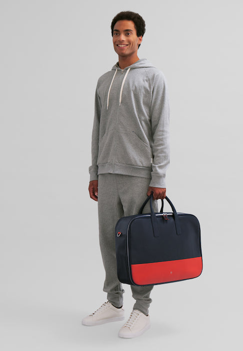 DuDu Дорожный чемодан для мужчин Женщина из высококачественной кожи, 33-литровый дорожный рюкзак, Ручная кладь, Сумка для плеча с молнией Zip