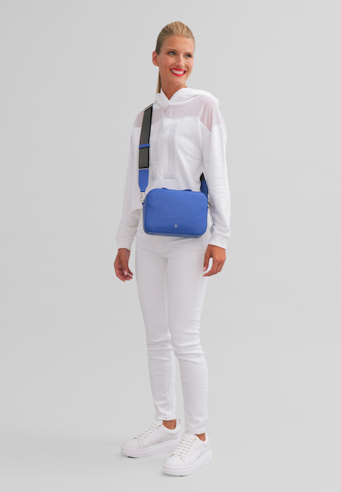 DuDu Lille læderkvinde skuldertaske, skuldertaske med aftagelig rem, kompakt elegant læderhåndtaske