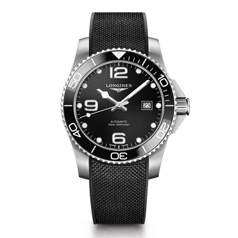 Longines orologio HydroConquest 41mm nero acciaio uomo automatico L3.781.4.56.9 - Gioielleria Capodagli