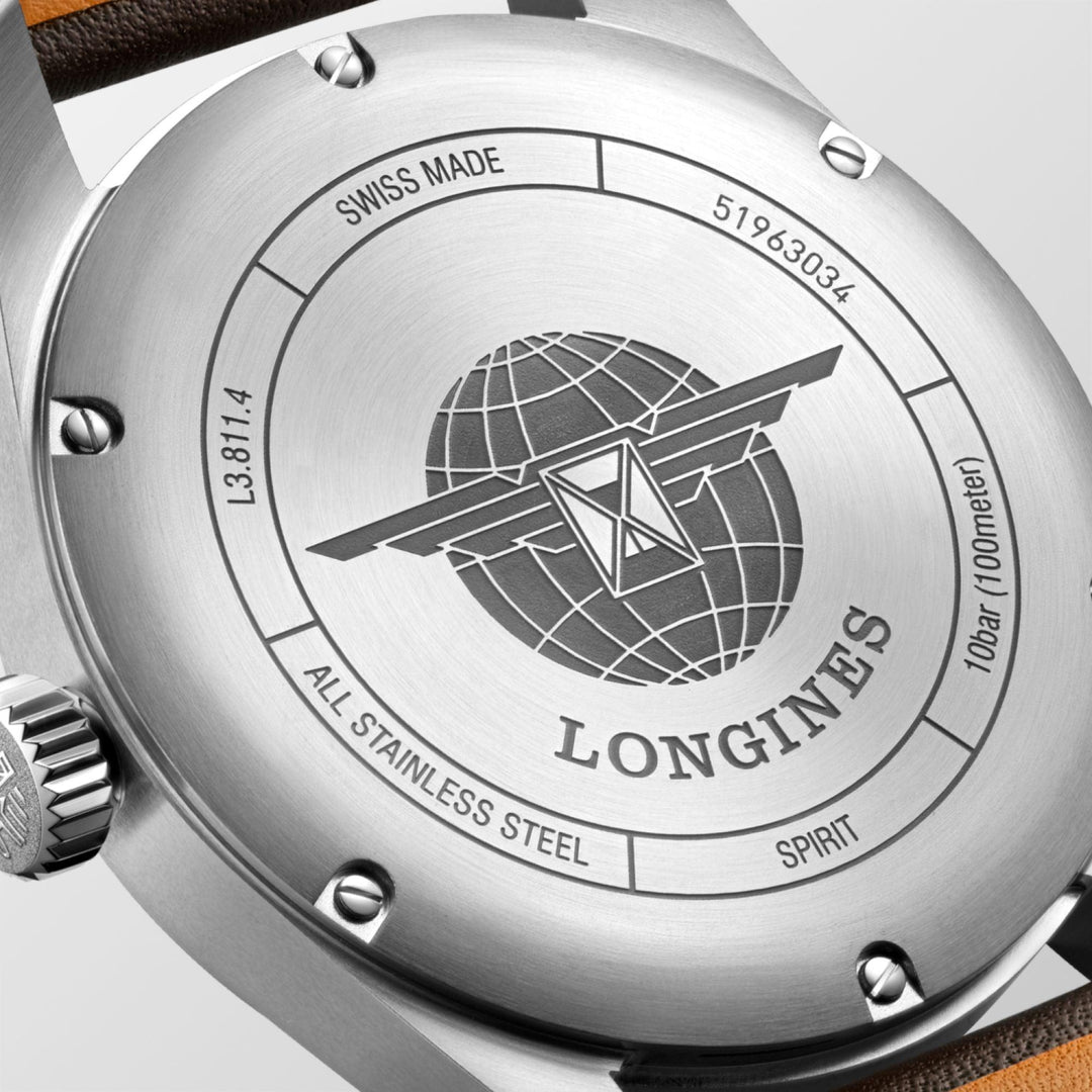 Longines orologio Longines Spirit 42mm nero automatico acciaio L3.811.4.53.0 - Gioielleria Capodagli