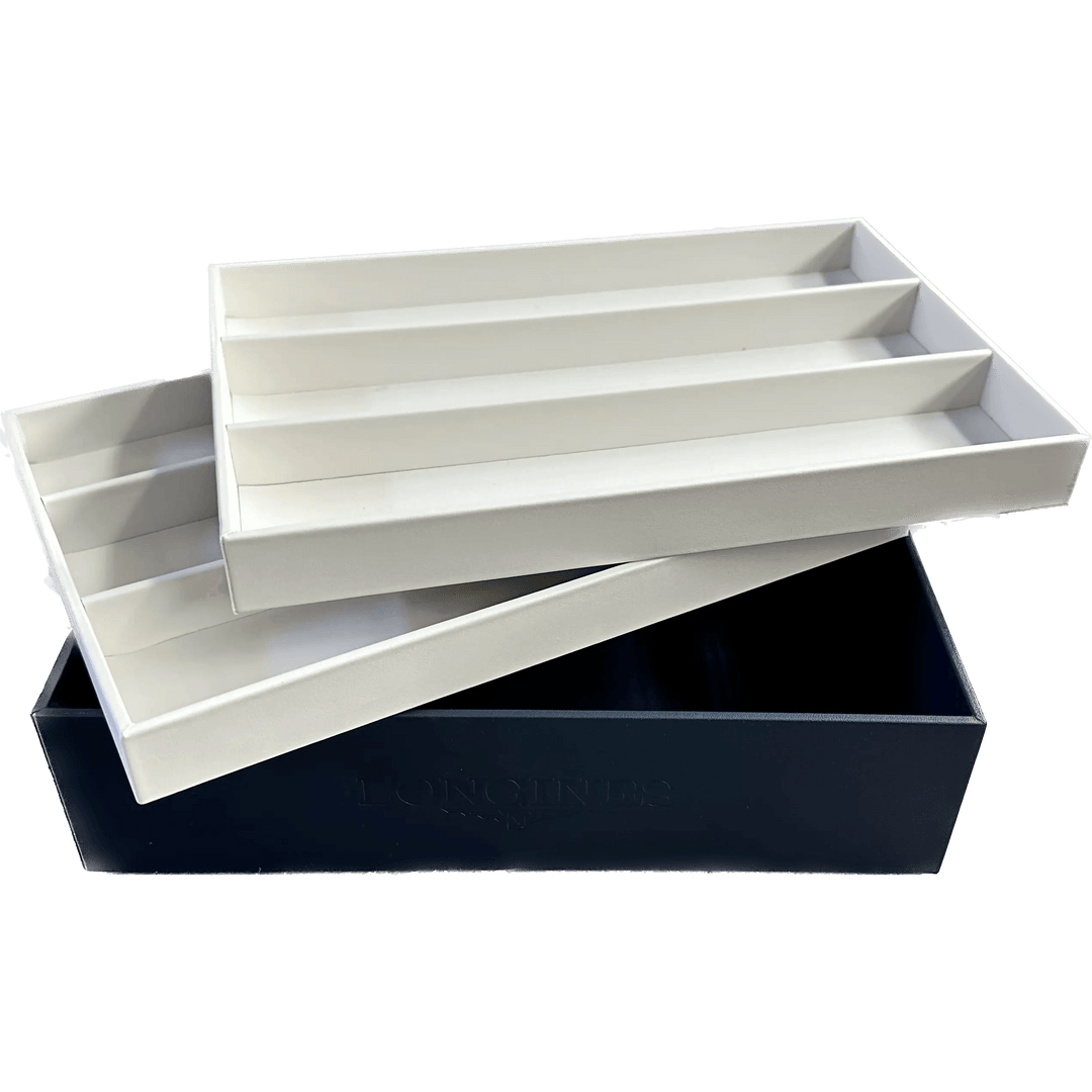 Longines scatola porta 6 orologi pelle blu/bianco L800167793 - Capodagli 1937