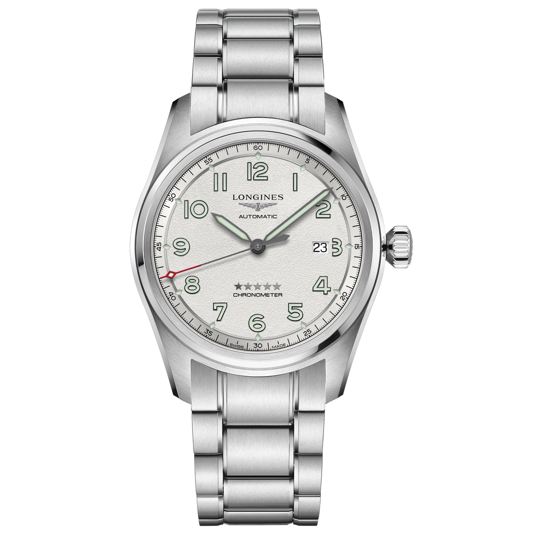 Longines orologio Spirit Prestige Edition 42mm argento automatico acciaio L3.811.4.73.9