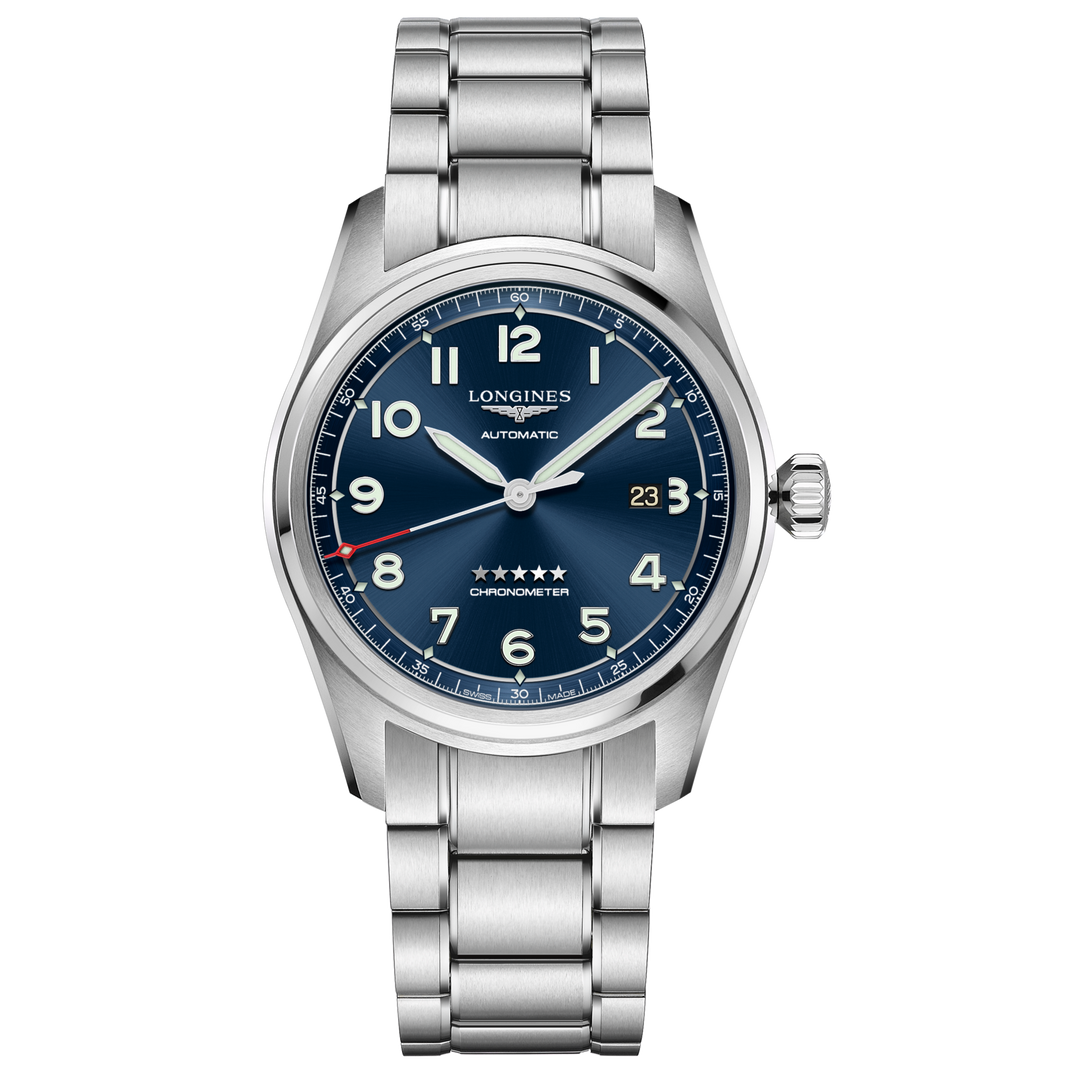 Longines relógio Spirit Prestige Edition 42 milímetros de prata automática de aço L3.811.4.93.9