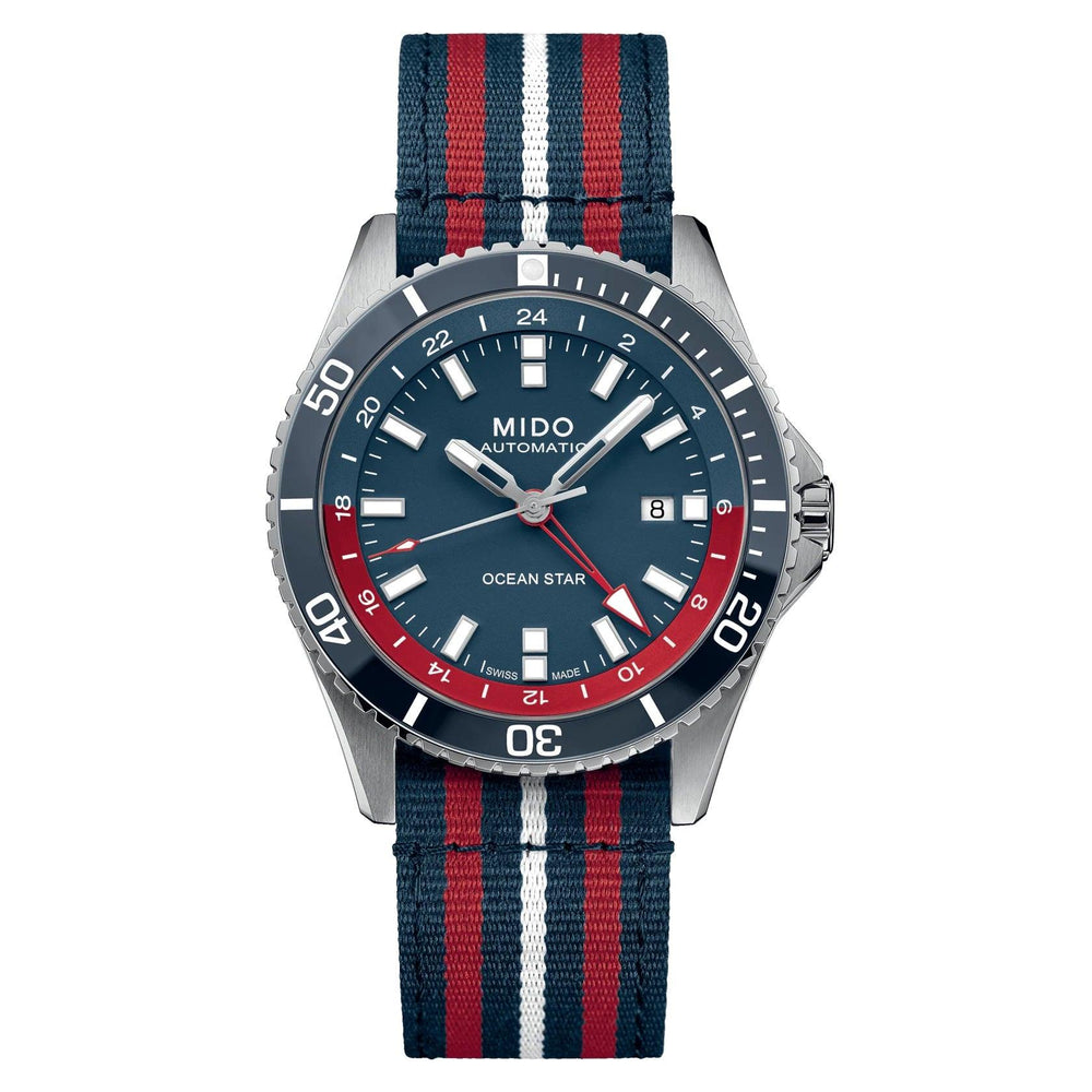 Mido orologio Ocean Star GMT Special Edition 44mm blu automatico acciaio M026.629.11.041.00 - Capodagli 1937