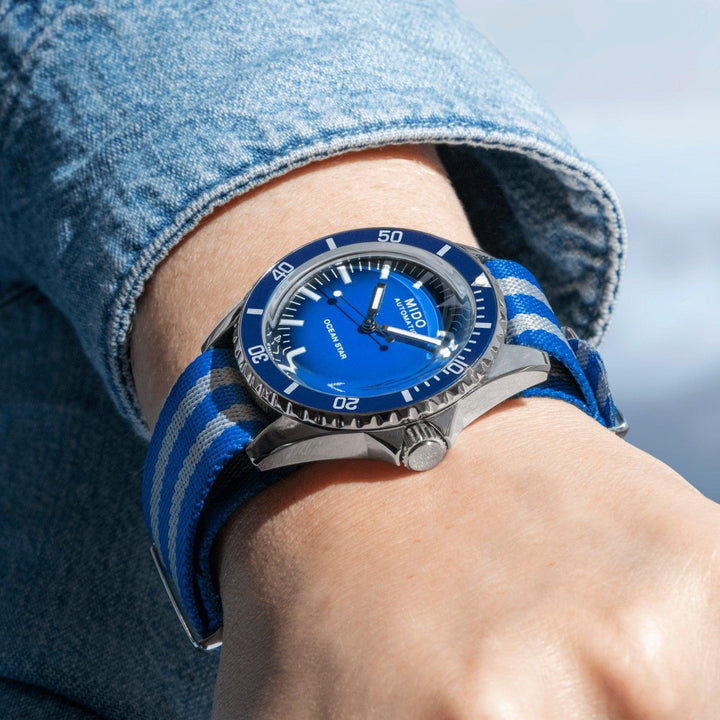 Mido orologio Ocean Star Tribute Limited Edition 200pz 40mm blu automatico acciaio - Capodagli 1937