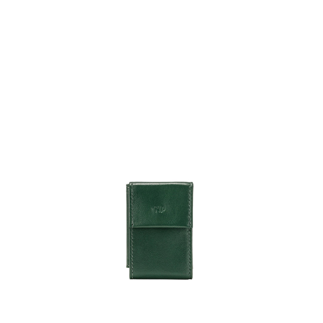 Nuvola läder mini herrplånbok med läder läderhållare smal jacka minimalistisk ficka
