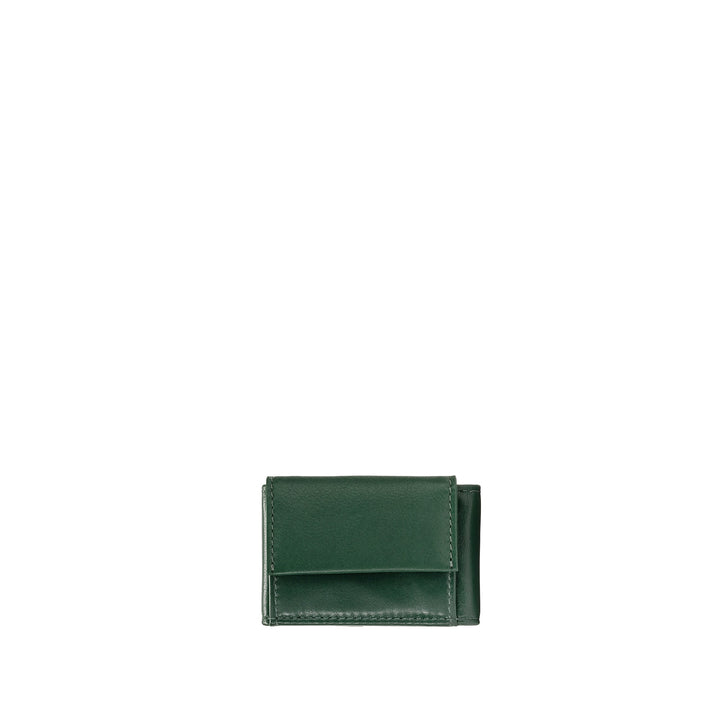 Nuvola Leather Mini Men's Wallet مع حامل جلدي من الجلد
