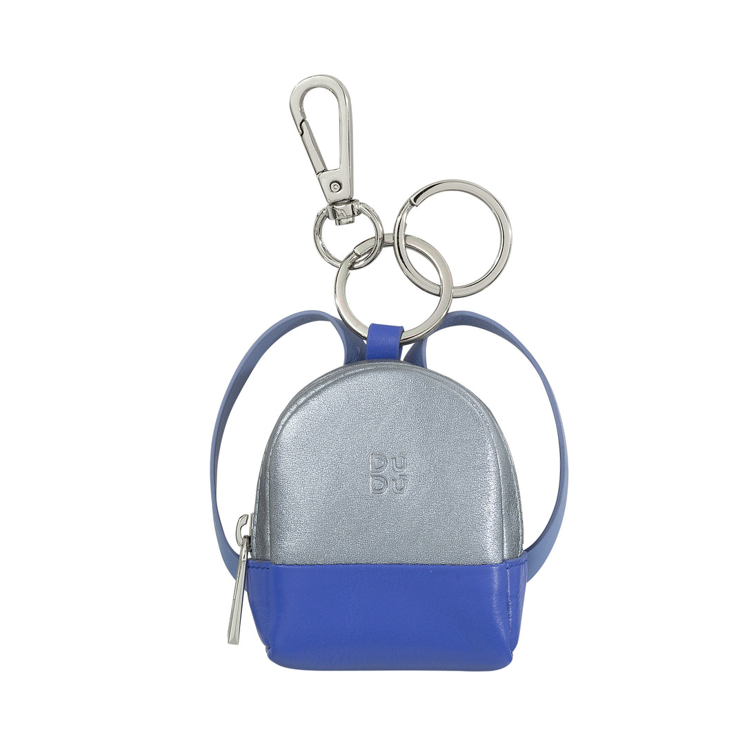 DuDu 코인 지갑 여성용 가죽 열쇠고리 핸드백, 미니 배낭 디자인, 더블 링 및 열쇠 꽂이