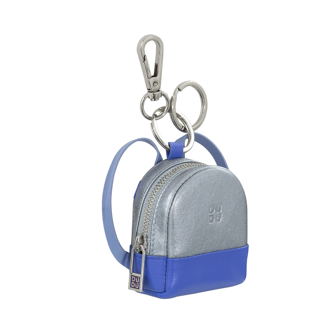 DuDu 코인 지갑 여성용 가죽 열쇠고리 핸드백, 미니 배낭 디자인, 더블 링 및 열쇠 꽂이