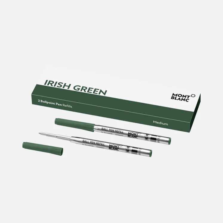 Montblanc 2 refill per penna a sfera (M) Irish Green (Verde) 128217 - Capodagli 1937