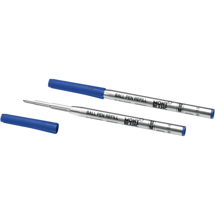 Montblanc 2 refill per penna a sfera punta M Royal Blue blu 128214 - Gioielleria Capodagli