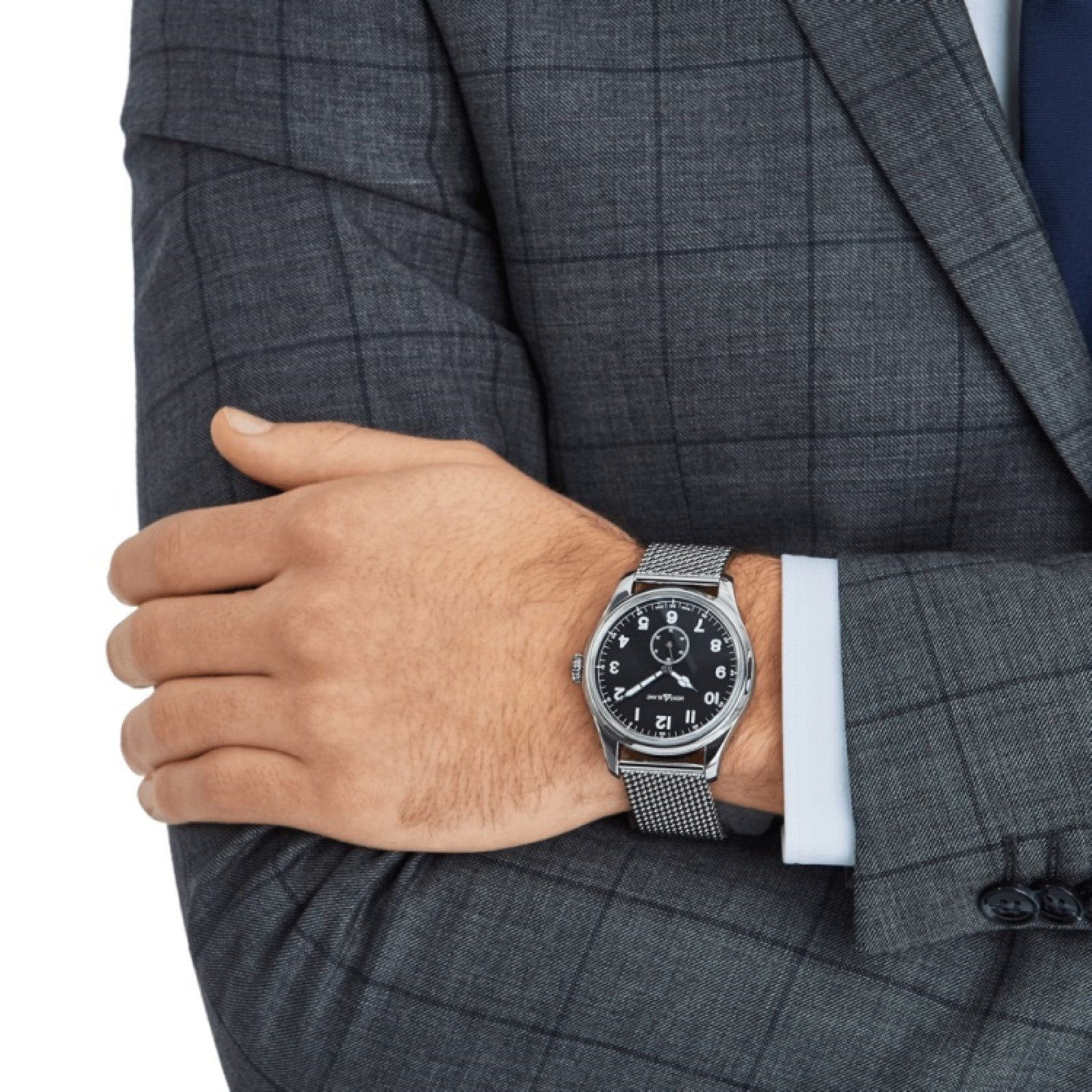 小さな時計 モンブラン 1858 オートマチック スモールセコンド 44mm ブラック