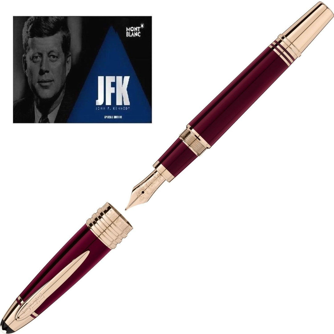 Montblanc stilografica John F. Kennedy edizione speciale bordeaux punta M 118051 - Gioielleria Capodagli