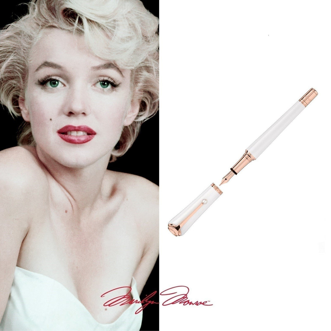 Montblanc stilografica Muses Marilyn Monroe Special Edition Pearl punta M 117884 - Gioielleria Capodagli