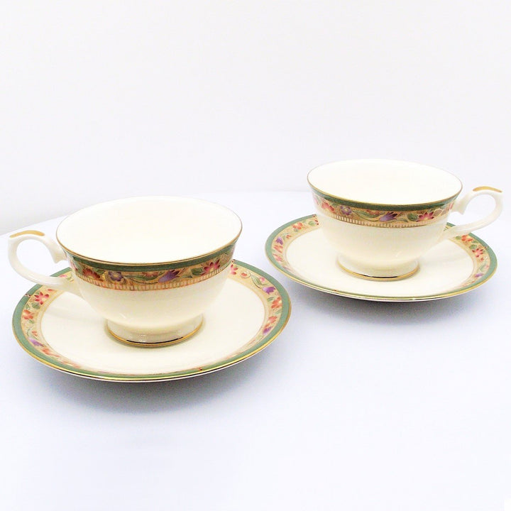 Narumi servizio 2 tazze da tè porcellana Bone China finiture oro A/0100 - Gioielleria Capodagli