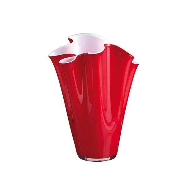 Onlylux vaso Wave H.30 cm opale/rosso OL00864 - Gioielleria Capodagli