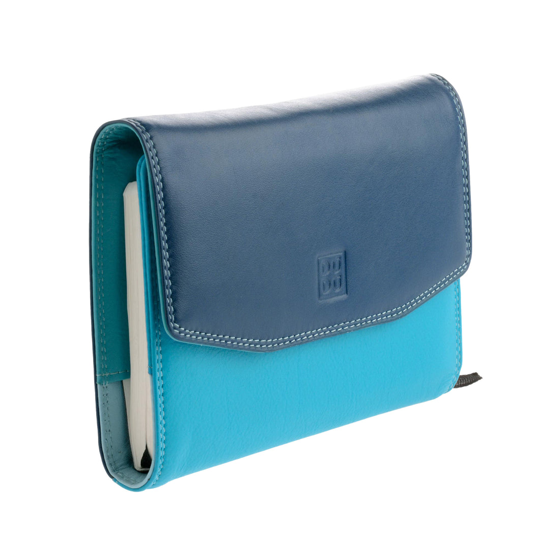DUDU holder in soft leather agenda organizers A6 block and pencil included with button closure