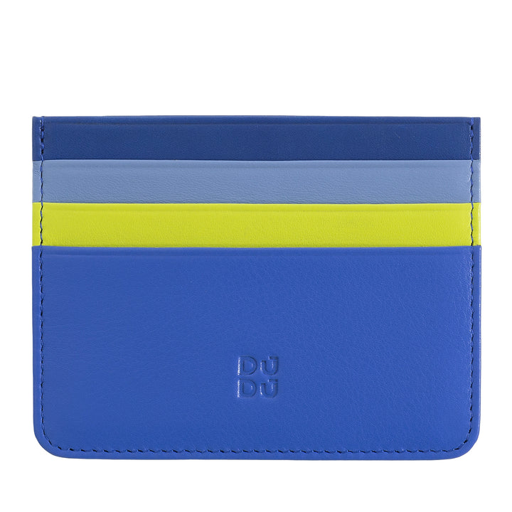 Colored credit cards in Nappa Leather 6 Dudu pockets