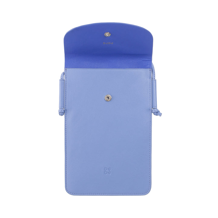 DuDu चमड़े की गर्दन सेल फोन के मामले, बटन के साथ 6.7 इंच तक स्मार्टफोन के मामले, समायोज्य कंधे का पट्टा पट्टा, पतला डिजाइन