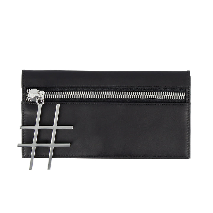 DUDU Women's Wallet Elegant Design Slim Leather with Zipper and Credit Card Holder