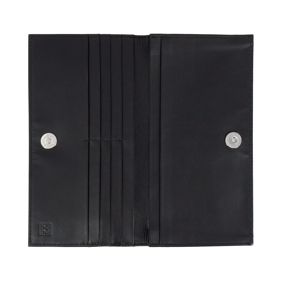 DUDU Women's Wallet Elegant Design Slim Leather with Zipper and Credit Card Holder