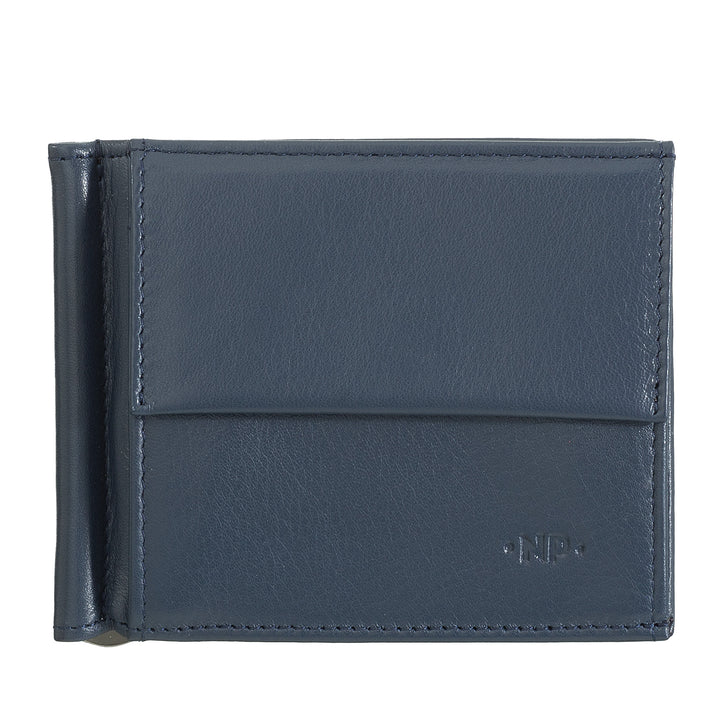 Cloud Leather बटुआ असली लेदर मनी क्लिप्स के साथ पुरुषों के लिए पर्स और जेब कार्ड के साथ कार्ड