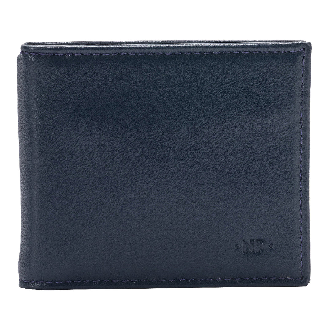 Skórzany portfel Nuvola dla mężczyzn z klipsem sprężyna w prawdziwej skórzanej cienkiej konstrukcji i szczupłym