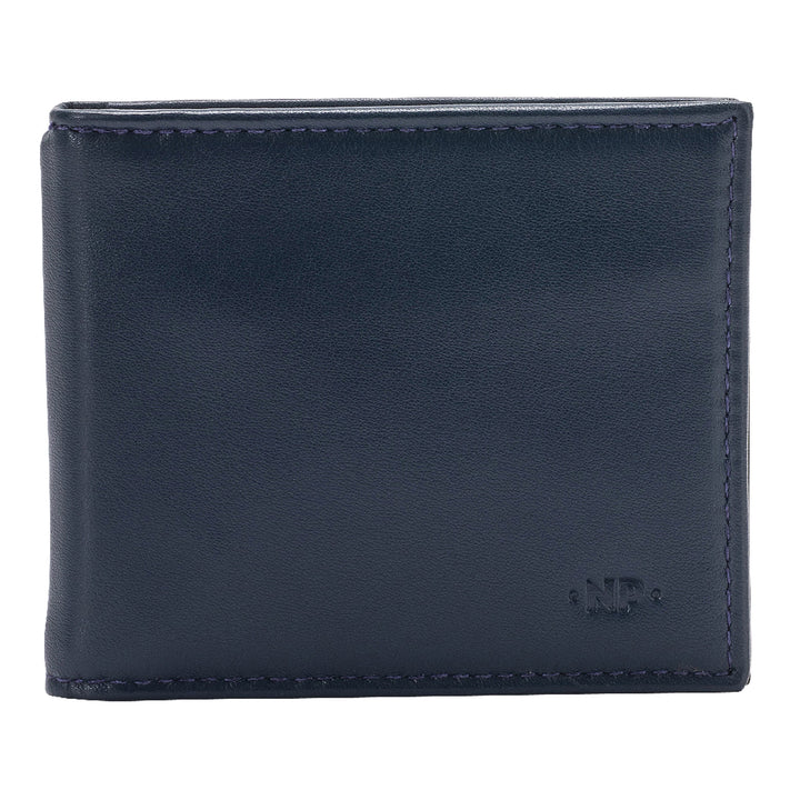 Skórzany portfel Nuvola dla mężczyzn z klipsem sprężyna w prawdziwej skórzanej cienkiej konstrukcji i szczupłym