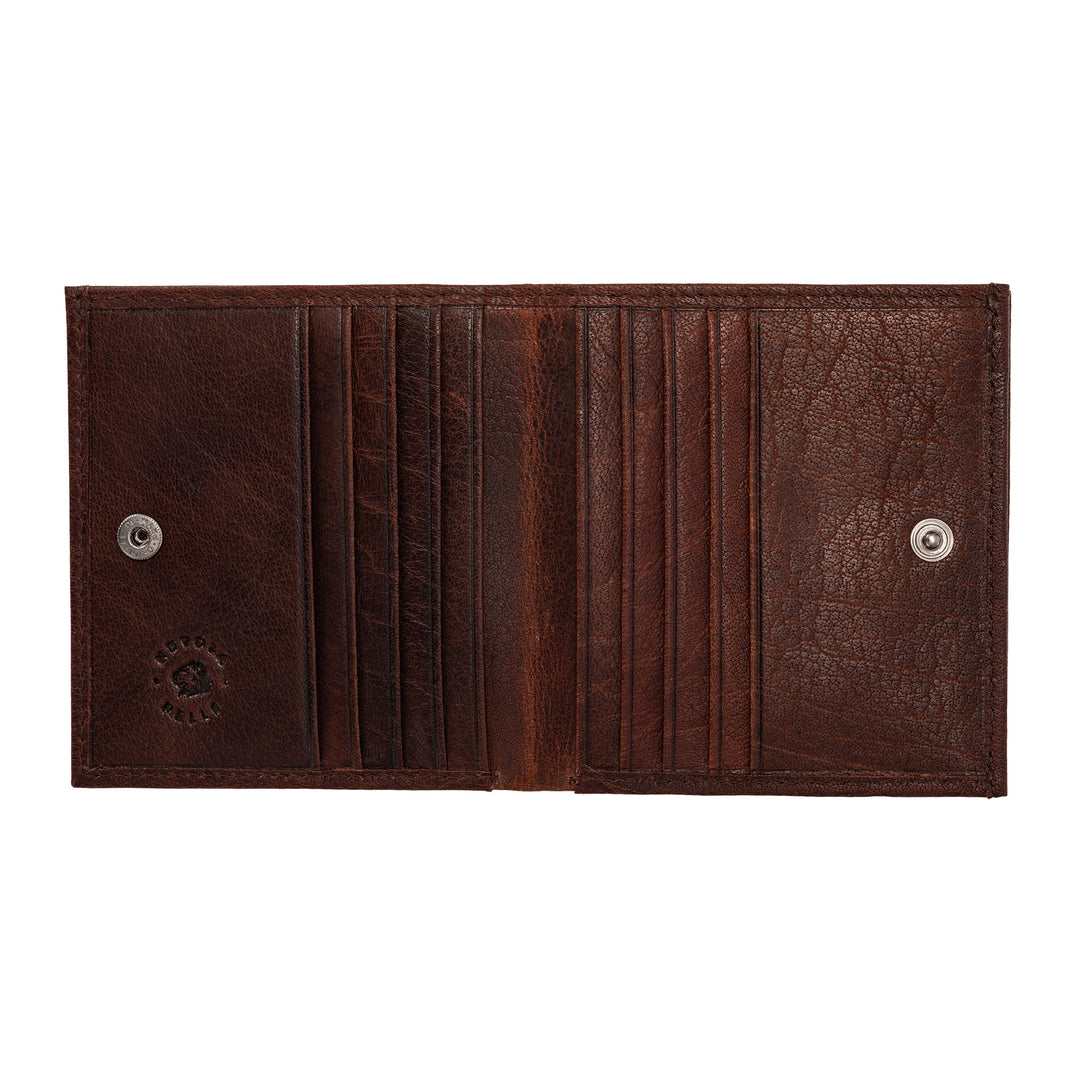 Cloud Leather Men's Small Thin Wallet with Coin Wallet Compact Leather Card Holder Card Cards