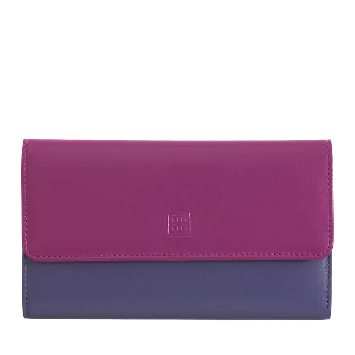DuDu Многоцветный женский мягкий кожаный бумажник RFID
