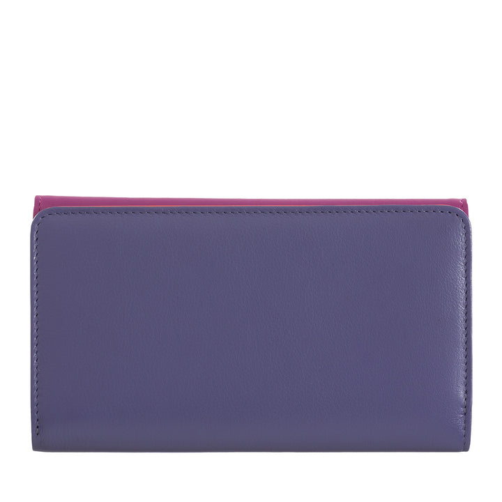 DuDu Многоцветный женский мягкий кожаный бумажник RFID