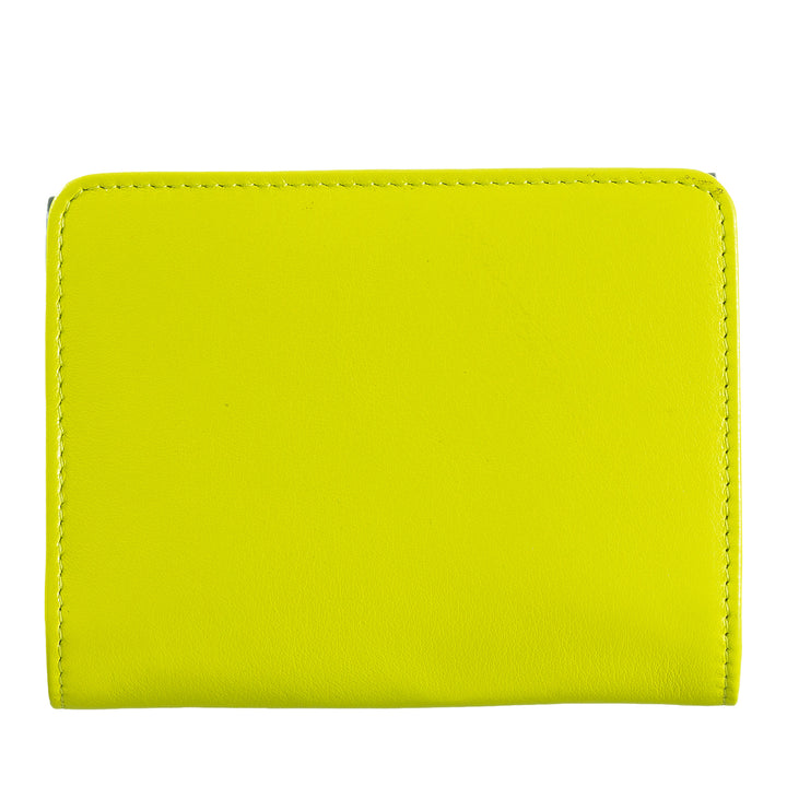 DUDU Women's Small RFID Multicolor Leather Wallet