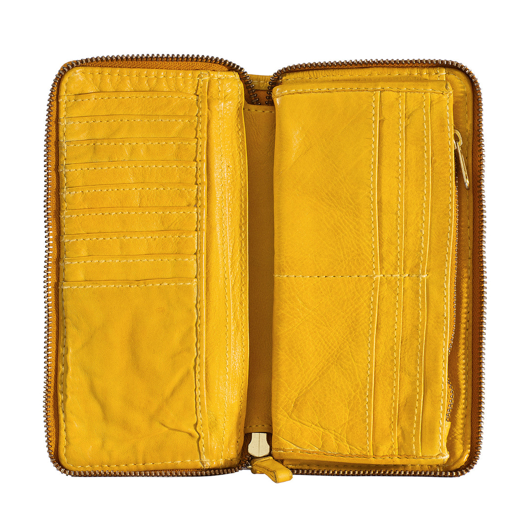 DuDu Kvinnors plånbok med zip Zip Zip Zip Stor vintage läder Borsello Multi Pockets Holder Door
