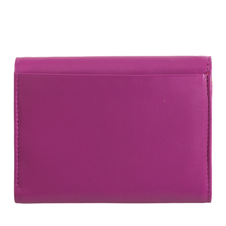 DuDu Женский бумажник из натуральной кожи RFID с кошельком, цветной бумажник с двойным лоскутным держателем для кредитных карт