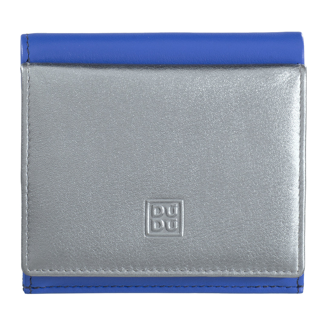 DuDu Женский кошелек Маленькая металлизированная кожа RFID Кошельки Кредитные карты и банкноты